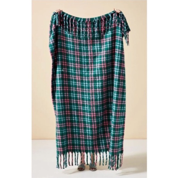 Anthropologie Tartan Plaid Throw Blanket NWT - Picture 1 of 12